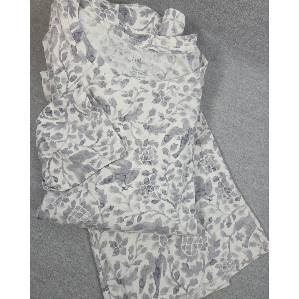 J Jill Ultra Soft XL Pajama Set Lounge Long Sleeve Top Relaxed Full Leg Pants